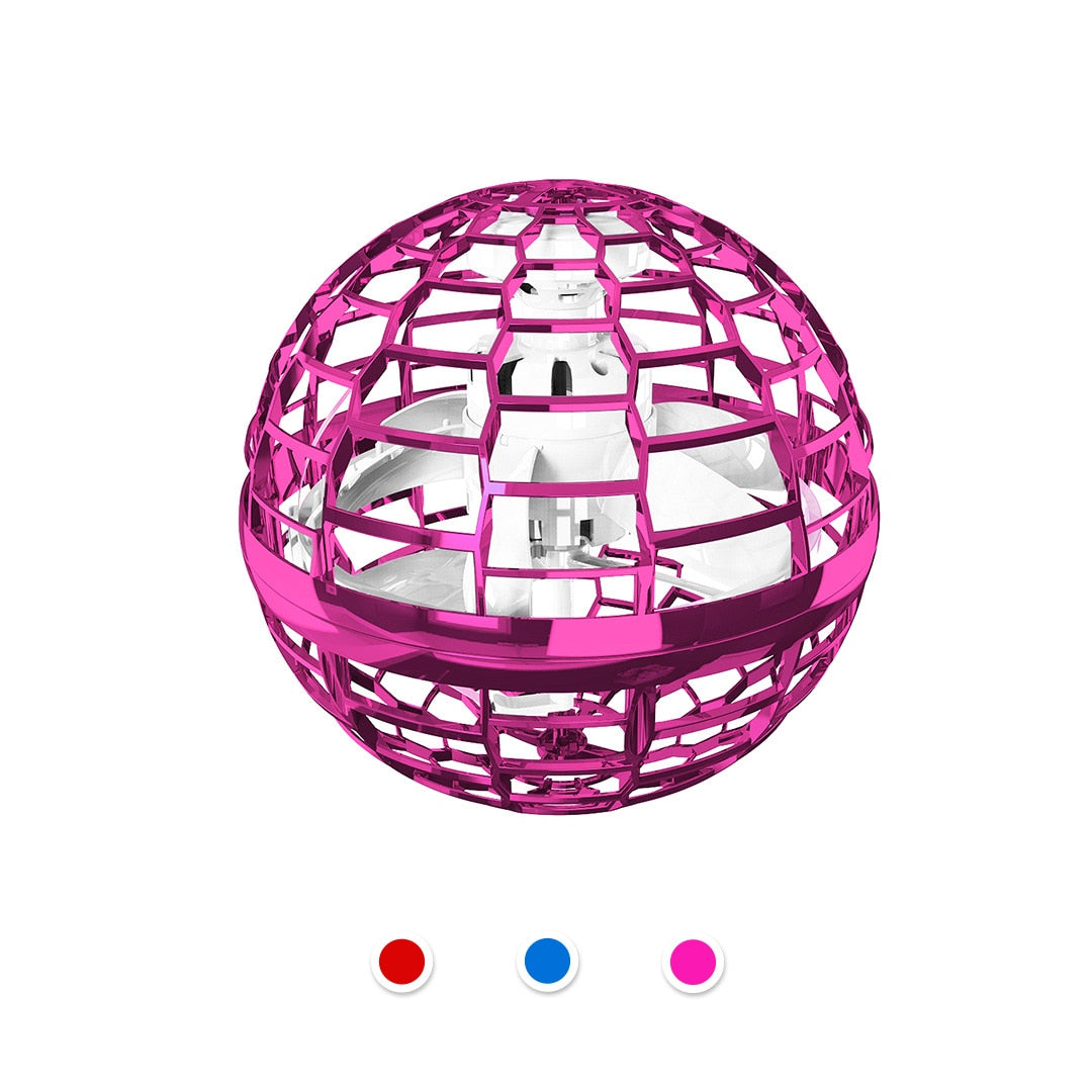 Roclub Flynova Flying Spinner Mini UFO Drone Hand Operated Flyorb Fly Fidget Toys Children Kids Adult Christmas Birthday Gift